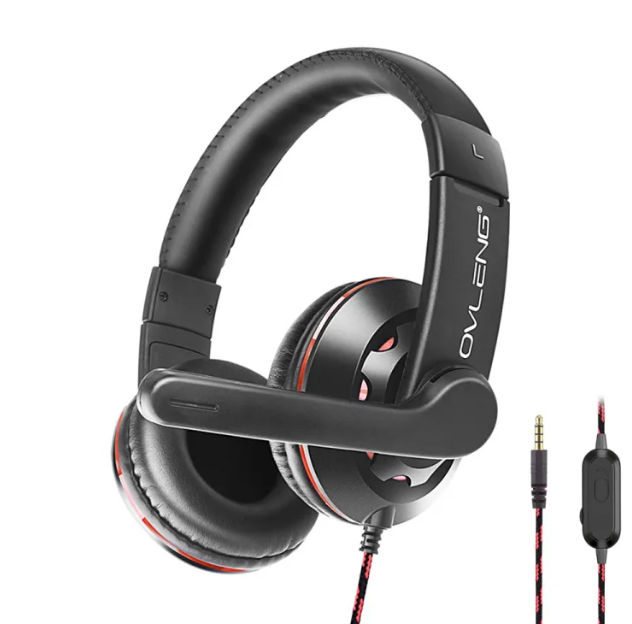 Ovleng OVP2 Wired Headphone With Microphone 3.5mm
